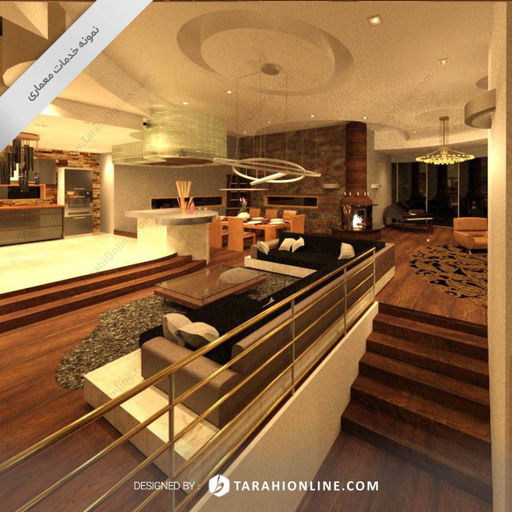 طراحی معاری دکوراسیون داخلی ویلا - تصویر 2